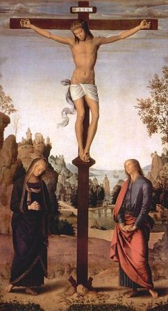 Pietro Perugino's depiction of the crucifixion, 1482